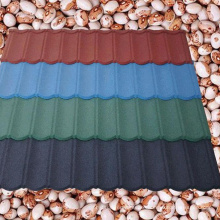 Colorful Stone Chips  Coated Metal Roofing Tiles Steel Sheet Building Material